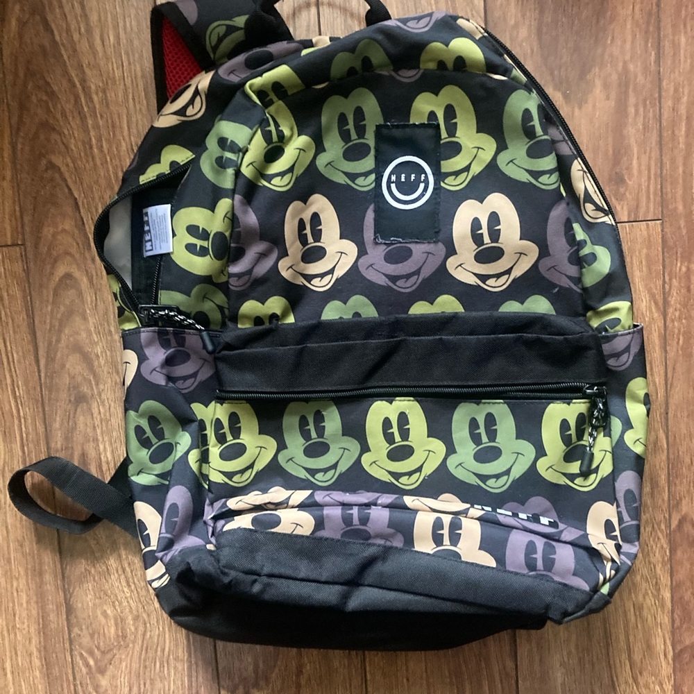NEFF Mickey Mouse Patterned Backpack